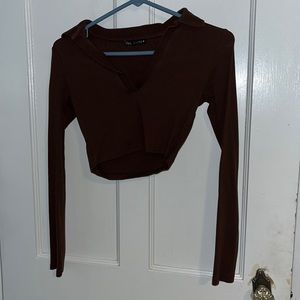 Zara brown long sleeve
